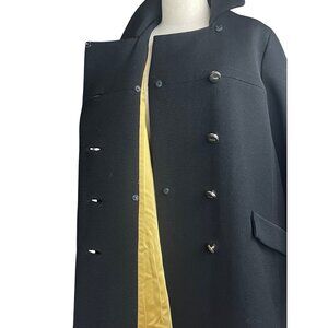 Bonwit Teller vintage womens coat  black 42'chest exceptional condition 1950s/60